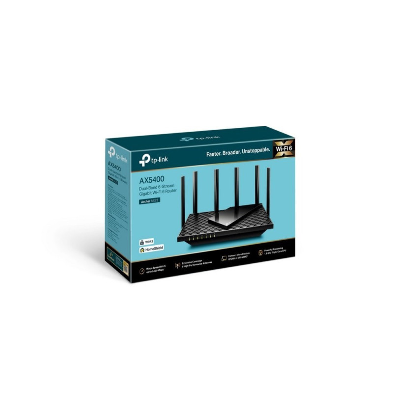 TPLINK | Archer AX72 | Router TPLINK WiFi 6 Gigabit de doble banda