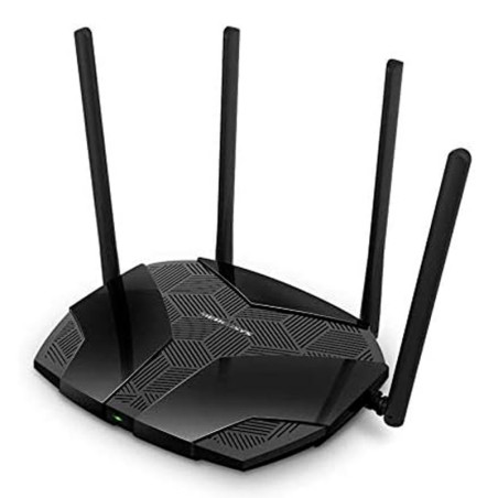 TPLINK | MR80X | Router MERCUSYS WiFi 6 de doble banda AX3000 574 Mbps a 24 GHz  2402 Mbps a 5 GHz 4 antenas externas fijas 3
