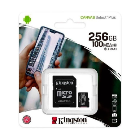KINGSTON | SDCS2/256GB | Memoria Micro SD KINGSTON Canvas Select Plus