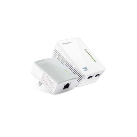 TPLINK | TLWPA4220KIT | Power Line TPLINK Kit de Extensor inalambrico 300Mbps Paquete Doble  con un