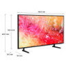 SAMSUNG | UN43DU7000KXZL | Televisor Samsung FLAT LED Smart TV 43 pulgadas Crystal UHD 4K  3840 x 2160 HDR  DVBT2 LAN WIFI 5 