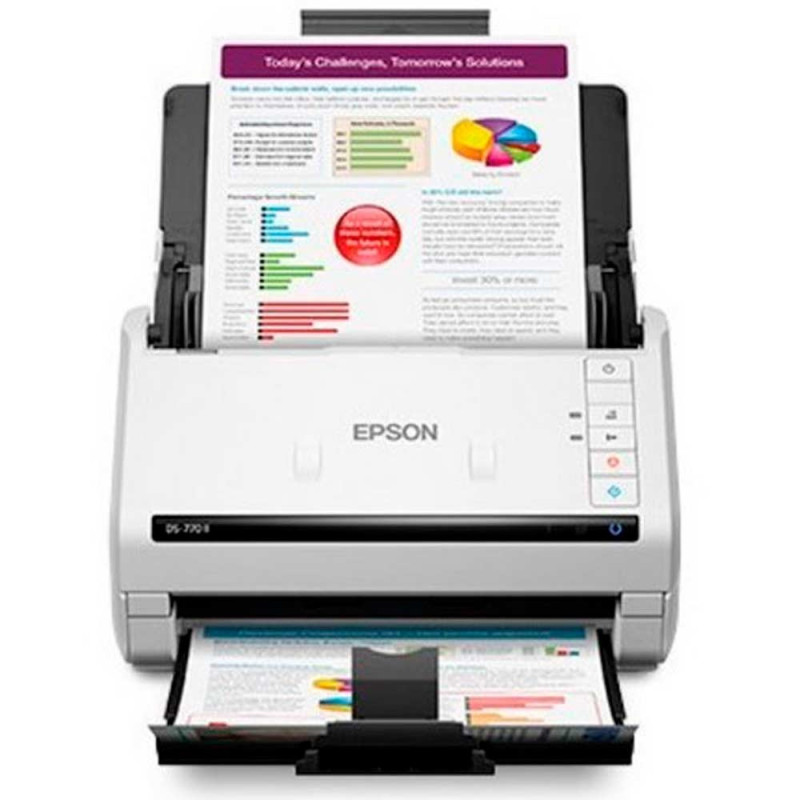 EPSON | B11B262201 | Escner Epson WorkForce DS770 II vertical en color dplex de una sola pasada con alimentacin de