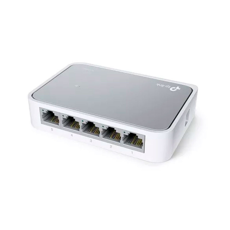 TPLINK | LS1005 | Switch TPLINK de Escritorio de 5 Puertos 10/100M RJ45 Caja de Plástico COLOR