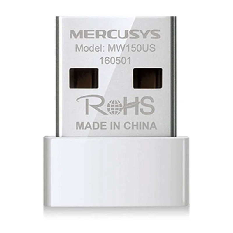 TPLINK | MW150US | Adaptador Nano MERCUSYS USB 2.0 Inalámbrico de 150Mbps COLOR