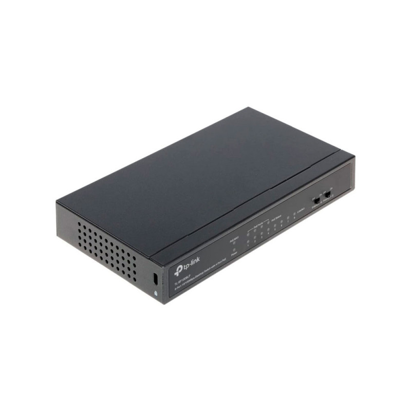 TPLINK | TLSF1008LP | Switch TPLINK de escritorio de 8 puertos a 10  100Mbps con PoE en 4 puertos NO