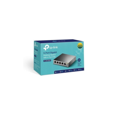 TPLINK | TL-SG1005P | Switch TPLINK poE de escritorio Gigabit de 5