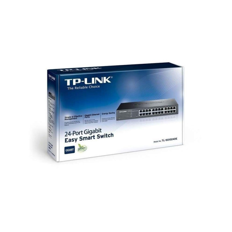 TPLINK | TLSG1024DE | Switch TPLINK administrable de escritorio 24 puertos 101001000 COLOR