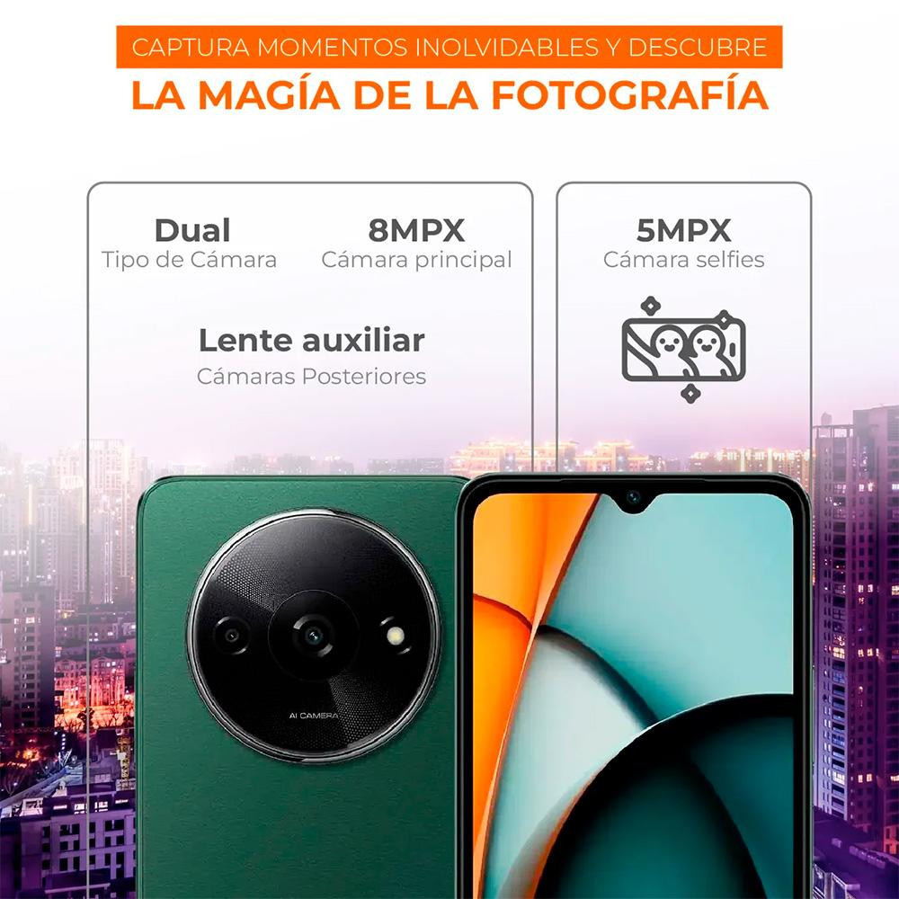 XIAOMI | 24044RN32L-4+128GB-Aurora Green | Celular Redmi A3X Aurora Green 4GB +