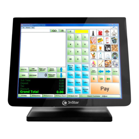 3NSTAR | TCM008VH | Monitor 3NSTAR Tactil 15 10 Points Capacitive Touch screen Monitor Bezel Free VGA 