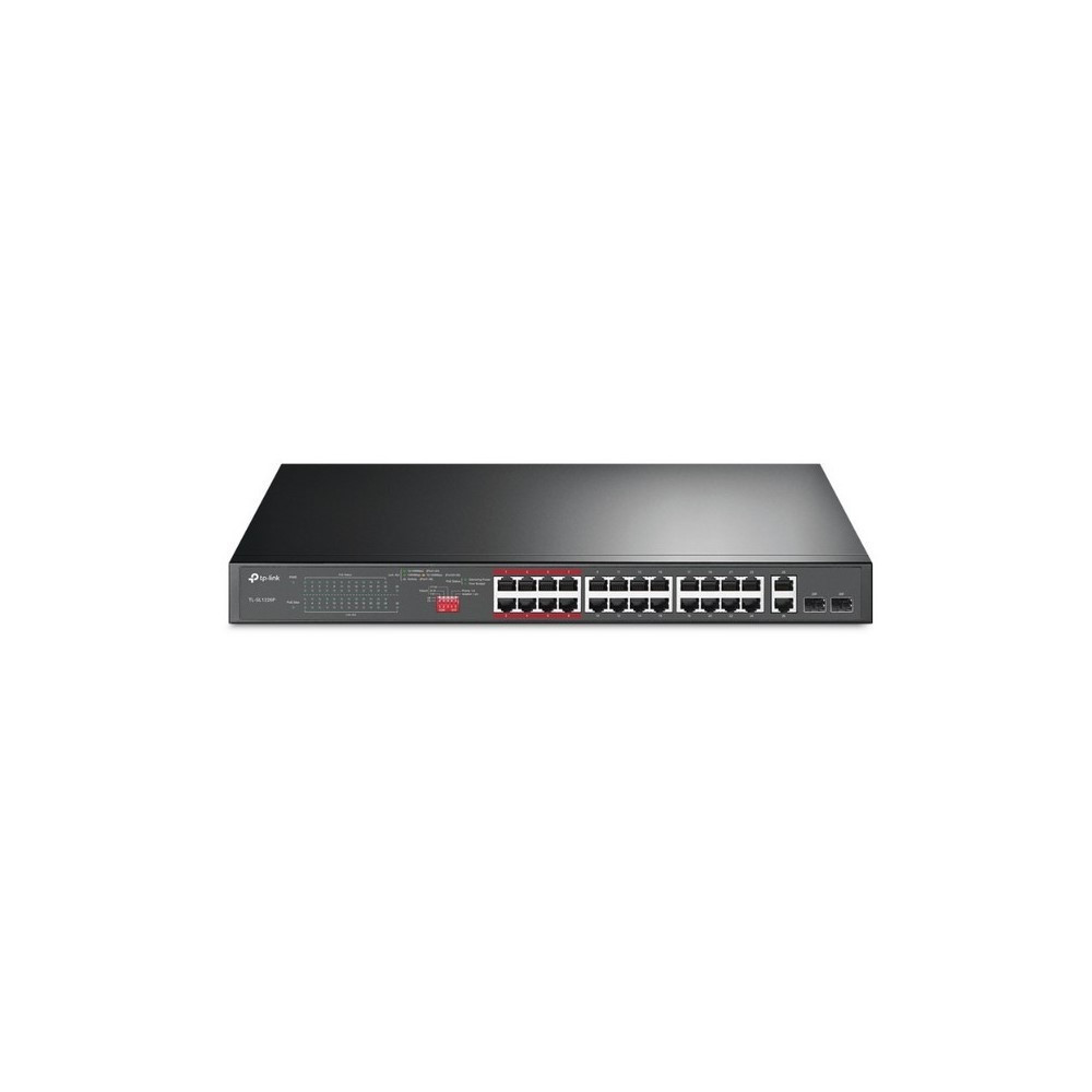 TPLINK | TLSL1226P | Switch TPLINK 24Puertos 10100Mbps  2Port Gigabit PoE No