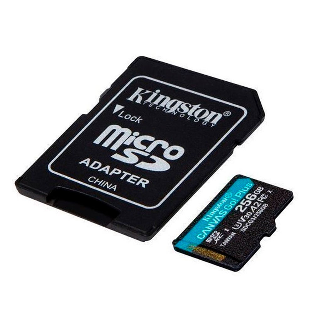 KINGSTON | SDCG3/256GB | Memoria Kingston Micro sd Canvas Go Plus 170R A2 U3 V30 Card + ADP