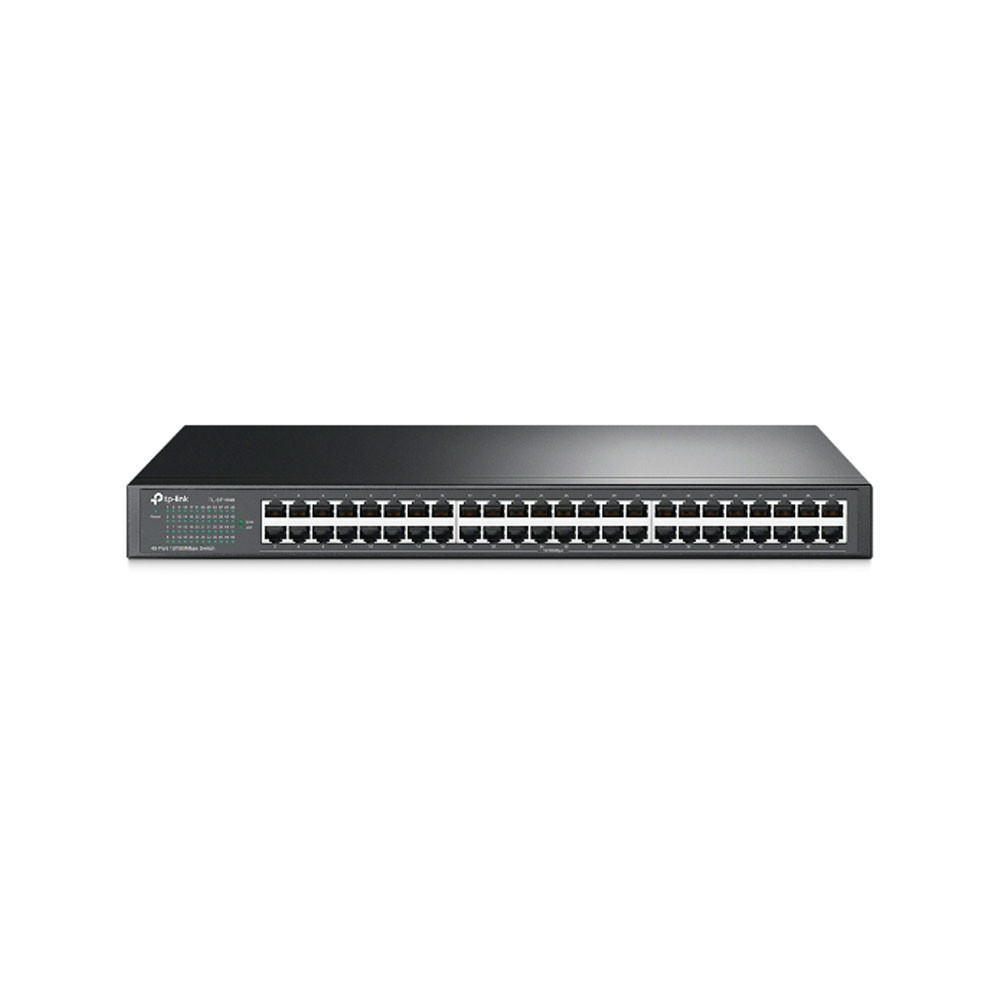 TPLINK | TL-SF1048 | Switch TP-LINK NO Administrable 48 Puertos RJ45 10/100 Mbps Para Rack COLOR