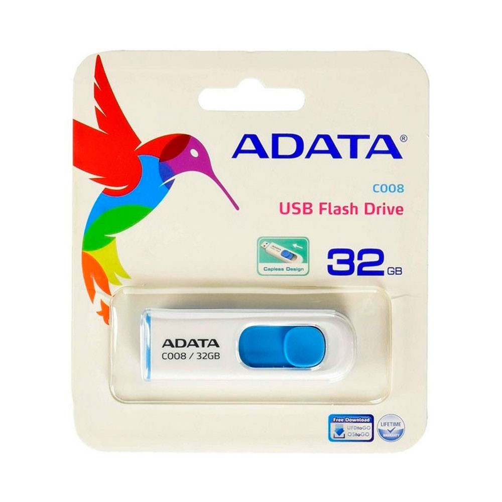 ADATA | AC00832GRWE | Memoria USB ADATA 20 Retractil 32GB COLOR