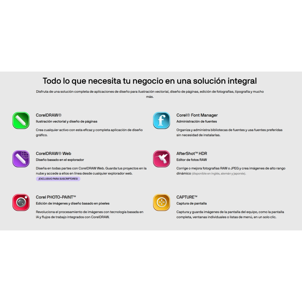 CorelDRAW Graphics Suite 2024 Licencia perpetua para empresas