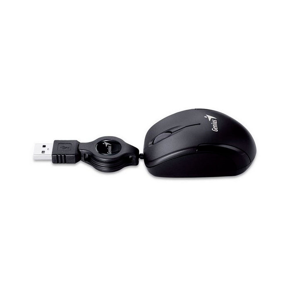 GENIUS | 31010125100 | Mouse Genius, con entrada USB, optico retractil