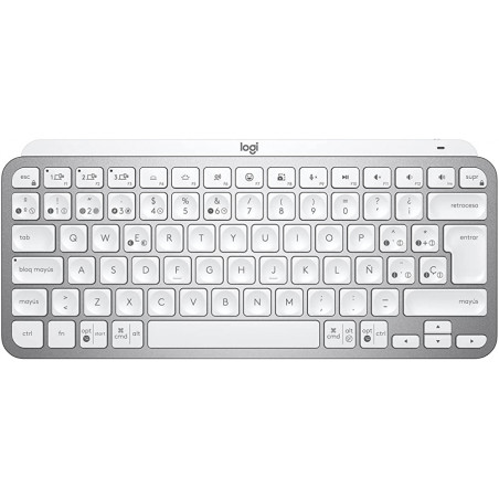 LOGITECH | 920-010477 | TECLADO MX KEYS MINI PALE GRAY - SPA GRIS