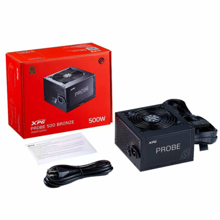 ADATA | PROBE700B-BKCUS | XPG PROBE, Negro, 80+, Bronce, No Modular, 700W, ATX24x1, EPS 8x2, PCIE 6+2x2, SATAx7, 3 Años