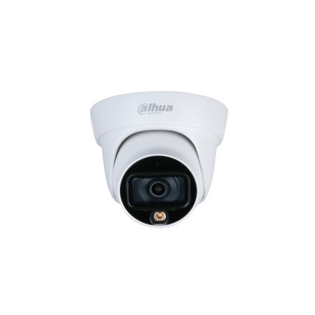 DAHUA | DHHACHDW1239TLQNALED28MM | Camara Dahua Domo 2MP Full Color Lente Fijo 28mm IR20M Audio incorporado 4en1 CVITVIAHDCVBS