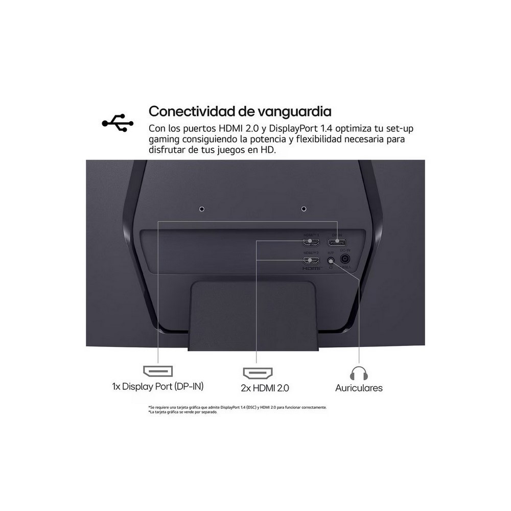 LG | 27GS60QC-B | Monitor Gamer UltraGear 27 QHD 2560 x 1440