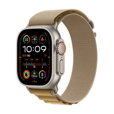 APPLE | MX4F3BEA | Apple Watch Ultra 2 GPS  Cellular 49mm Natural Titanium Case with Tan Alpine Loop 