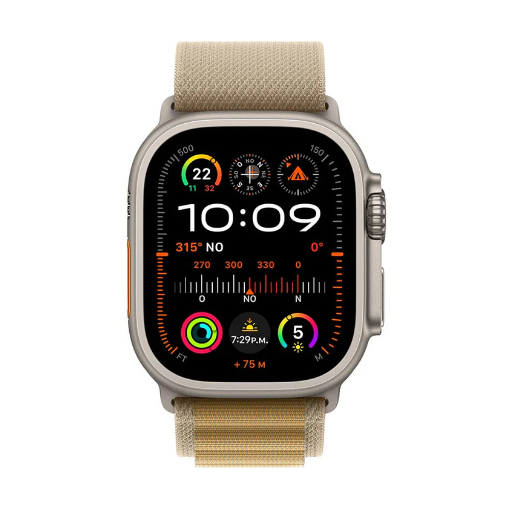 APPLE | MX4F3BEA | Apple Watch Ultra 2 GPS  Cellular 49mm Natural Titanium Case with Tan Alpine Loop 