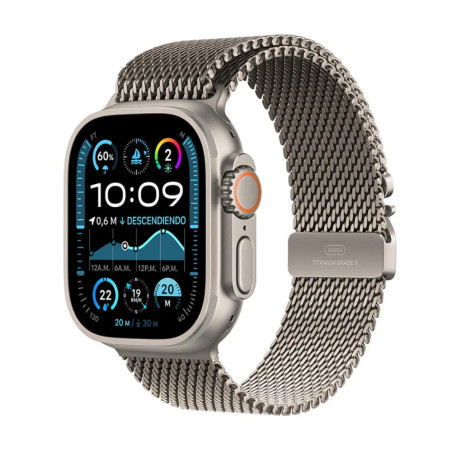 APPLE | MX5R3BEA | Apple Watch Ultra 2 GPS  Cellular 49mm Natural Titanium Case with Natural Titanium Milanese Loop 