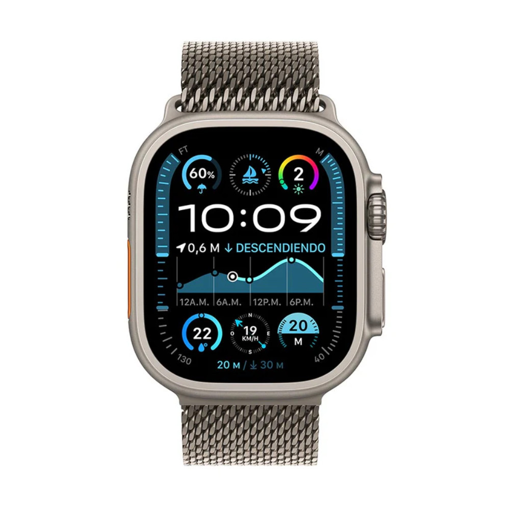 APPLE | MX5R3BEA | Apple Watch Ultra 2 GPS  Cellular 49mm Natural Titanium Case with Natural Titanium Milanese Loop 