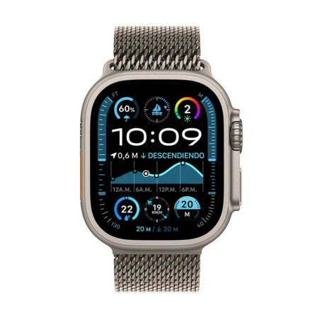 APPLE | MX5R3BEA | Apple Watch Ultra 2 GPS  Cellular 49mm Natural Titanium Case with Natural Titanium Milanese Loop 