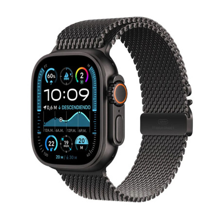 APPLE | MX5U3BEA | Apple Watch Ultra 2 GPS  Cellular 49mm Black Titanium Case with Black Titanium Milanese Loop 