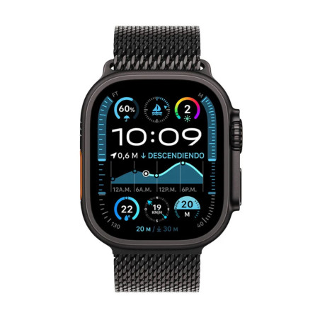 APPLE | MX5U3BEA | Apple Watch Ultra 2 GPS  Cellular 49mm Black Titanium Case with Black Titanium Milanese Loop 