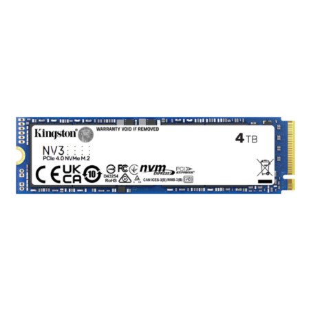 KINGSTON | SNV3S4000G | Unidad de estado solido ssd kingston 4000G NV3 M2 2280 PCIe 40