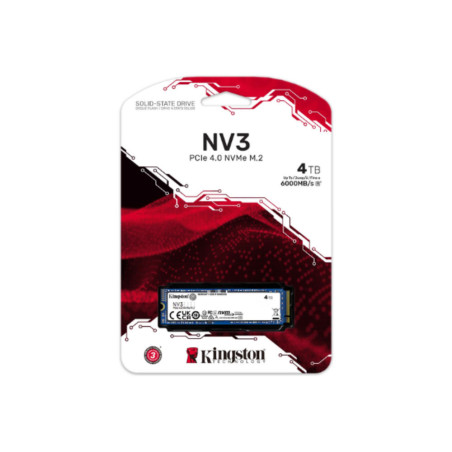 KINGSTON | SNV3S4000G | Unidad de estado solido ssd kingston 4000G NV3 M2 2280 PCIe 40