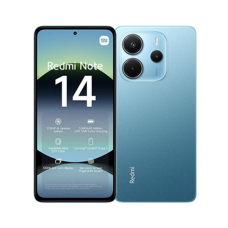 XIAOMI | 24116RACCG8256GBAzul Oceano | Celular Xiaomi Redmi Note 14 Pro Ocean Blue 8G RAM 256G