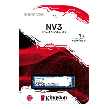 KINGSTON | SNV3S1000G | Unidad de estado solido ssd kingston 1000G NV3 M2 2280 PCIe 40