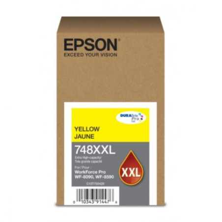 EPSON | C13T75042A | Cartuchos de Tinta Epson Yellow T748XXL420AL para WorkForce WF6090WF6590 7000