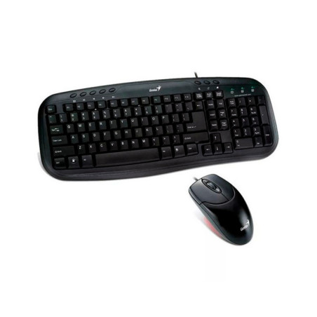 GENIUS | 31330003401 | Teclado GENIUS + Mouse Km-200 Smart USB COLOR