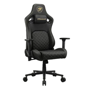 SILLA GAMER COUGAR DEFENSOR GOLD NEGRA DORADA