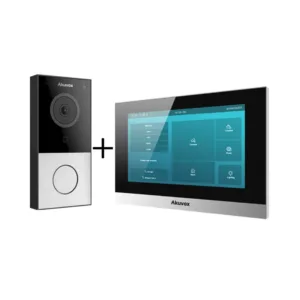 KIT-INTERCOM-E12S Kit de intercomunicador de 2 cables Akuvox (E12S/C313W-2)