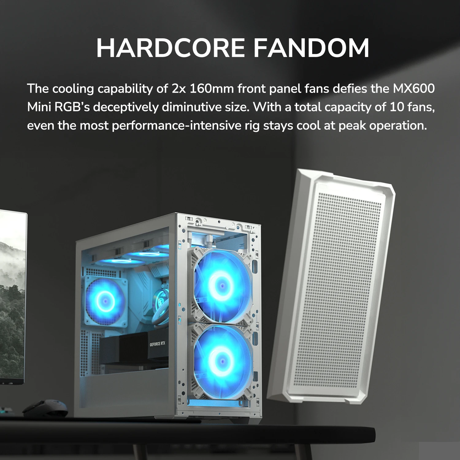 CHASIS COUGAR MX600 MINI RGB BLANCA - Imagen 11