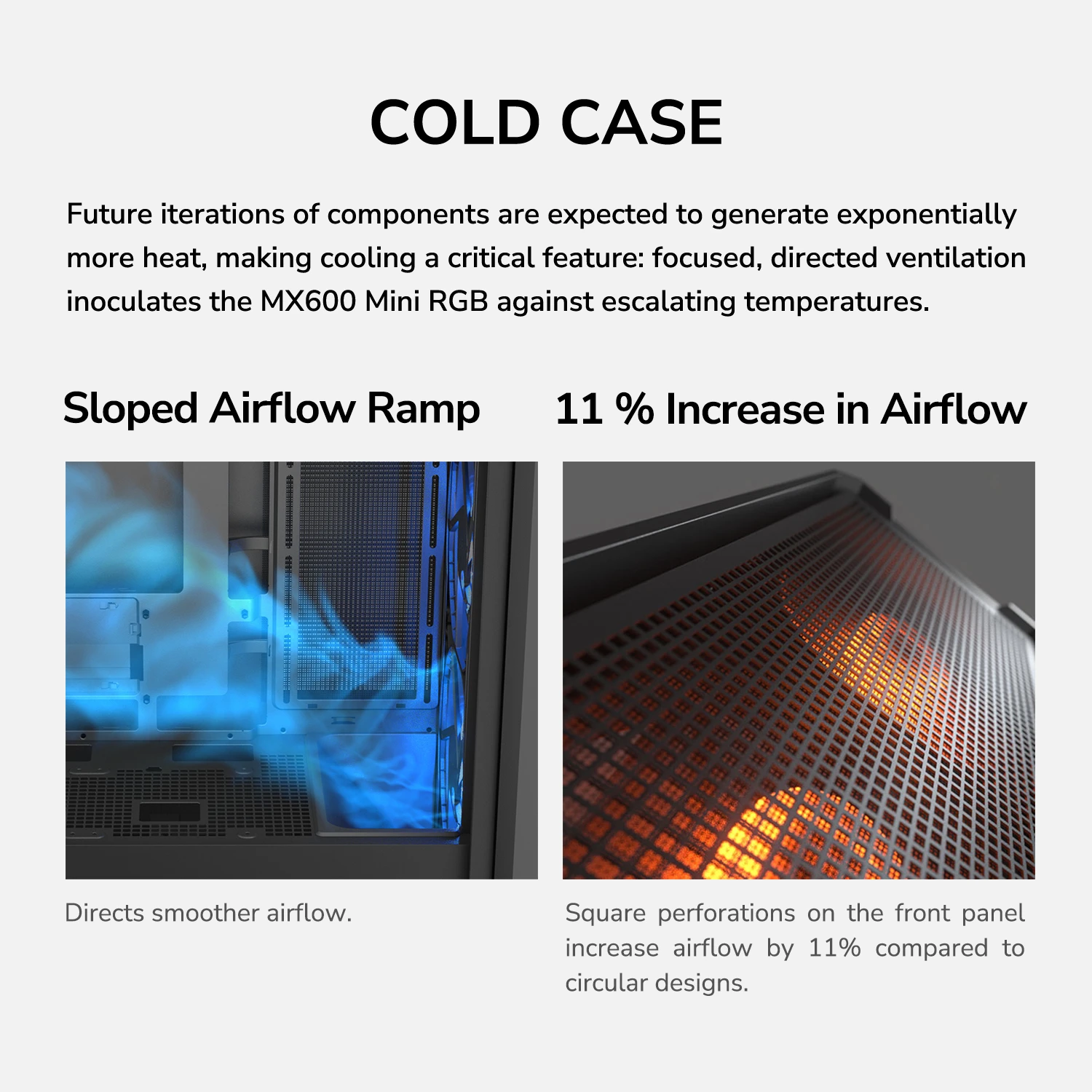 CHASIS COUGAR MX600 MINI RGB BLANCA - Imagen 13