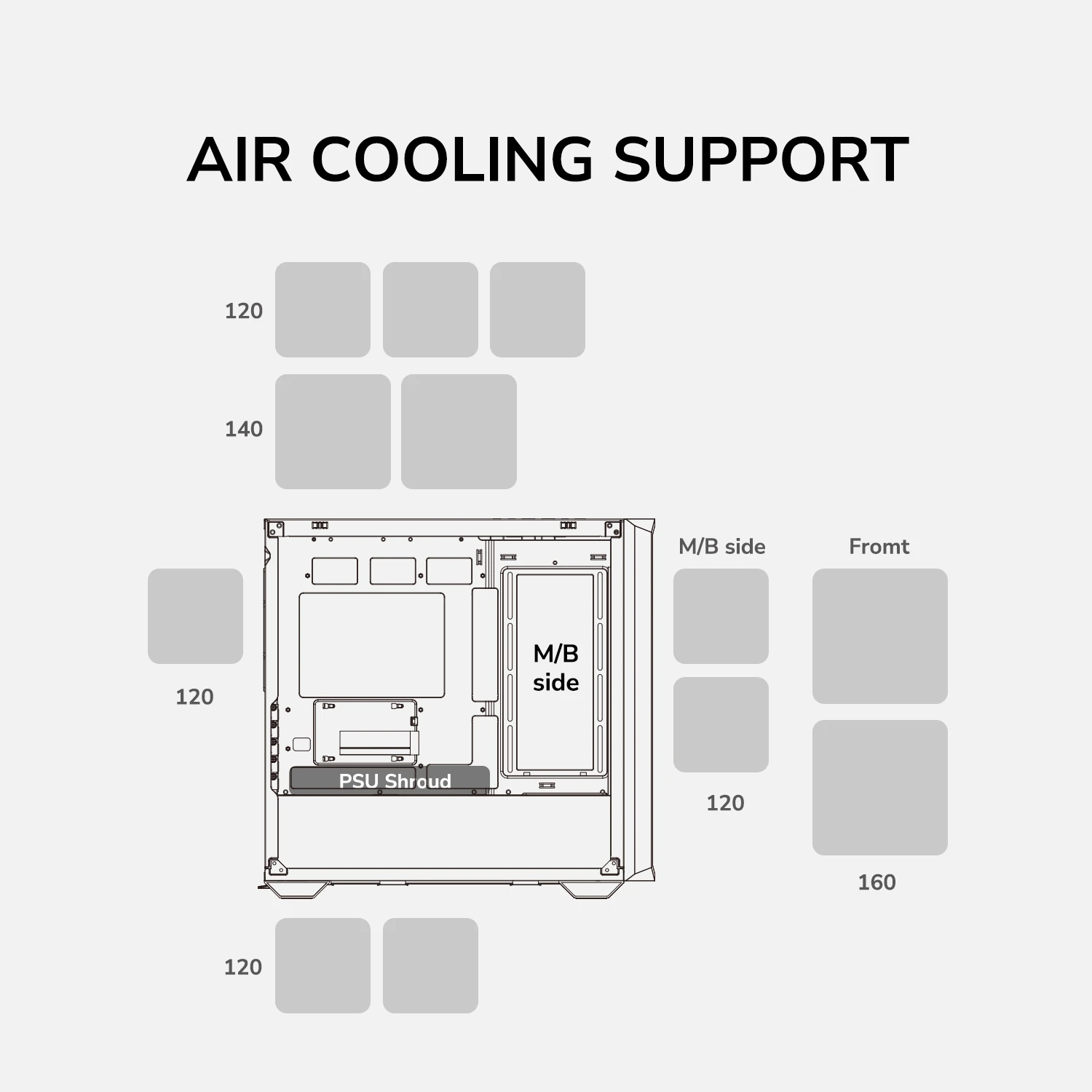 CHASIS COUGAR MX600 MINI RGB BLANCA - Imagen 14