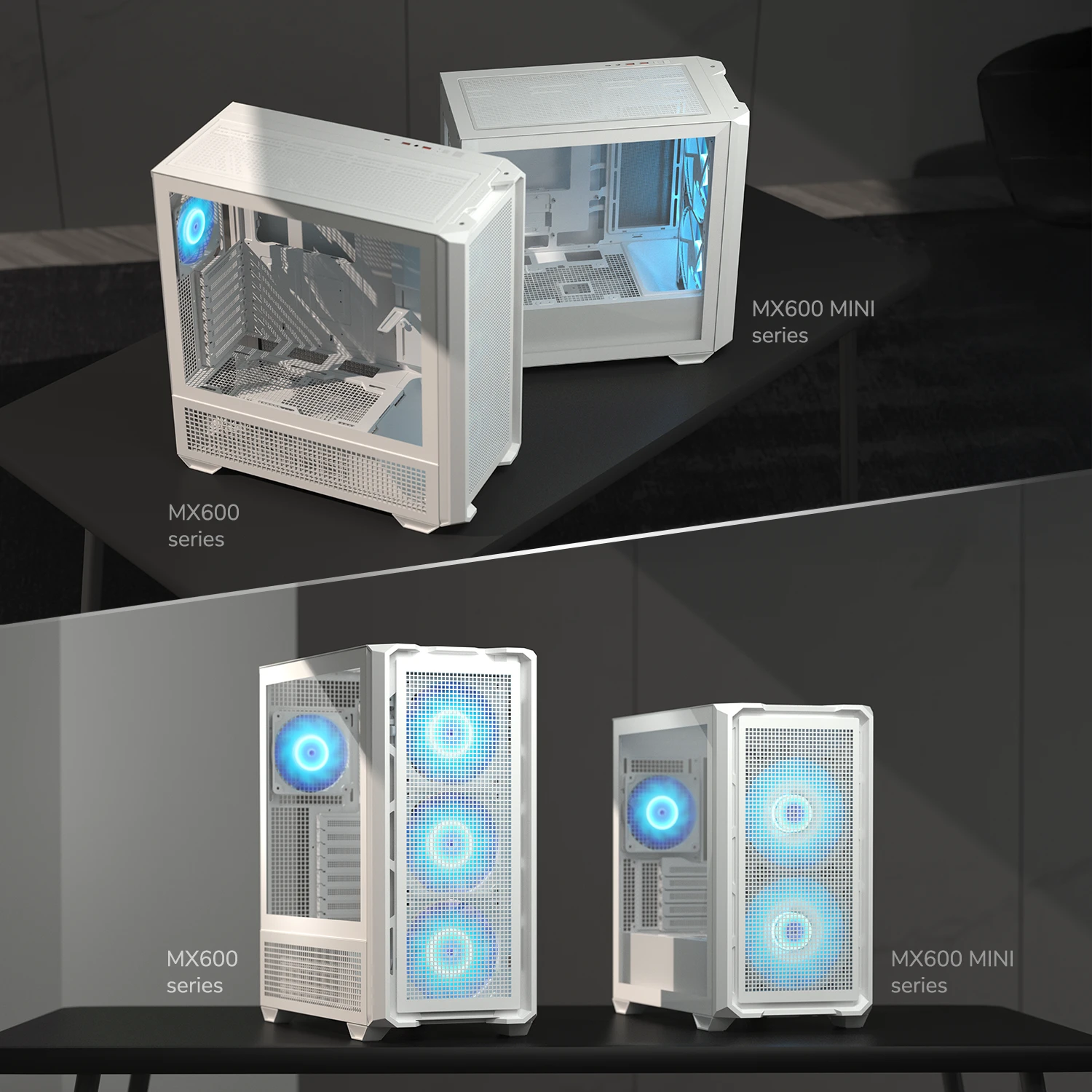 CHASIS COUGAR MX600 MINI RGB BLANCA - Imagen 16