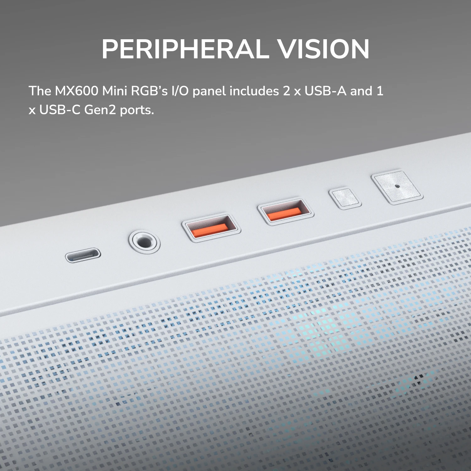 CHASIS COUGAR MX600 MINI RGB BLANCA - Imagen 19