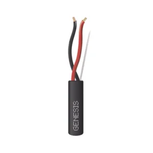 GENESIS 4151-1008 Carrete de cable 2 X 16 AWG FPL para Incendio o Voceo / 305 mts / Enterrado Directo o Intemperie / Resistente a la Luz Solar / Sin Blindaje