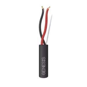 GENESIS 4153-1008 Carrete de cable 2 X 14 AWG FPL para Incendio o Voceo / 305 mts / Enterrado Directo o Intemperie / Resistente a la Luz Solar / Sin Blindaje