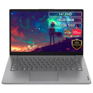 Lenovo Portátil V14 G4 | AMD Ryzen 5 7520U 2.8GHz | AMD Radeon Graphics | 16GB | SSD 512GB | 14" FHD | Puerto RJ-45| BAJO