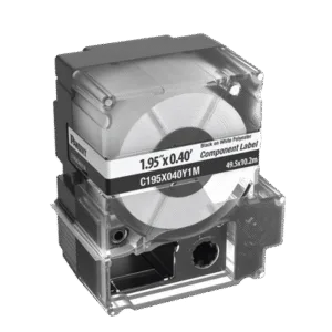 PANDUIT C195X040Y1M Casete de 125 etiquetas para Imprespra MP300 No adhesiva