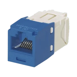 PANDUIT CJ688TGBU Conector Jack RJ45 Estilo TG, Mini-Com, Categoría 6, de 8 posiciones y 8 cables, Color Azul