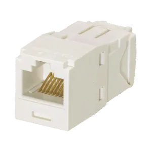PANDUIT CJ688TGIW Conector Jack RJ45 Estilo TG, Mini-Com, Categoría 6, de 8 posiciones y 8 cables, Color Blanco Mate