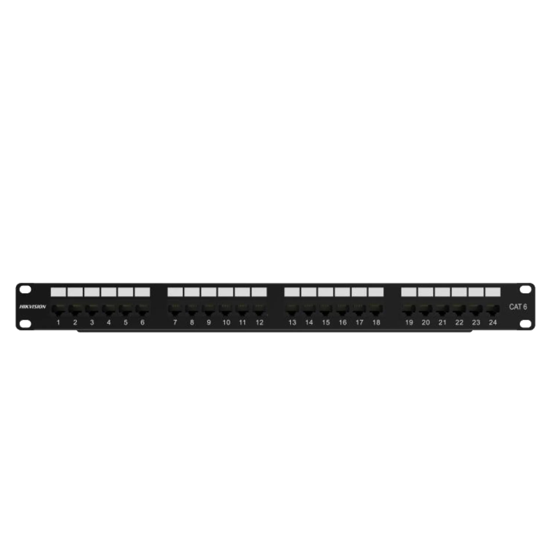 HIKVISION DS1CP6U241U Patch Panel Sin Blindaje / Cat 6 / 24 Puertos / 1 Unidad De Rack